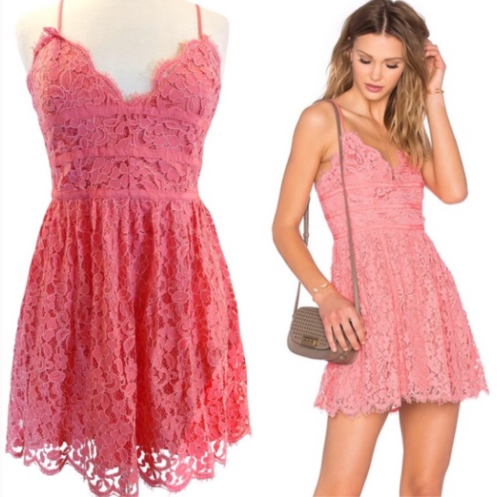NBD Give It Up Lace Dress from Revolve